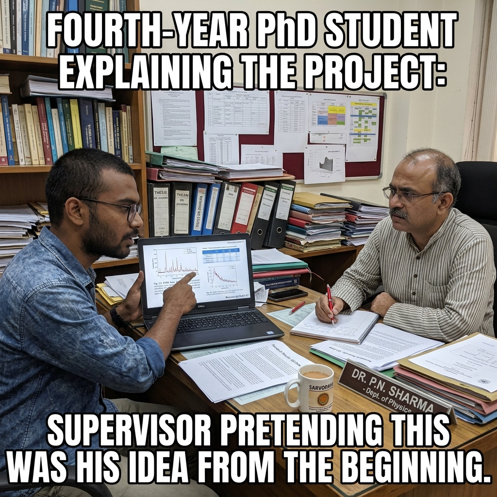 Supervisor Claims the Project Origin Story: The idea had many parents after the result worked.